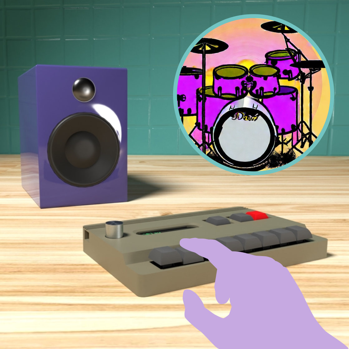 image of SnapBeat, the simple Lo-fi sampler, real time live play function