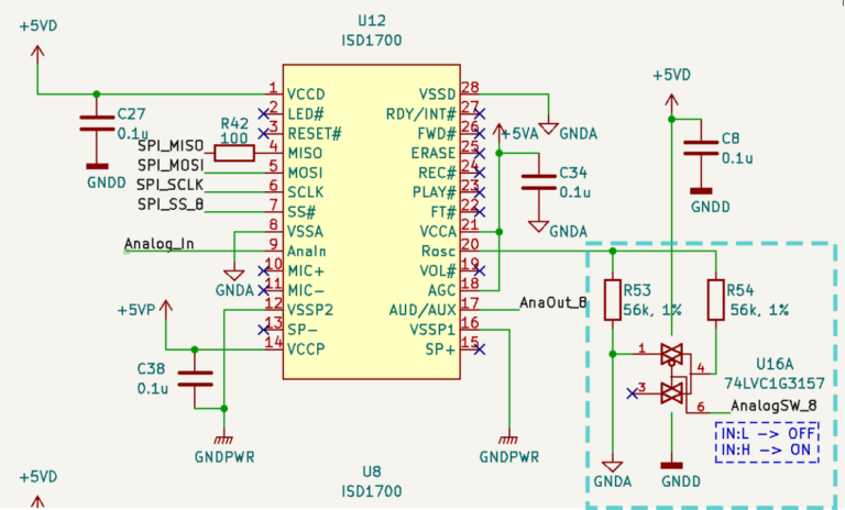 schematic diagram, Rosc and analog switch, SnapBeat