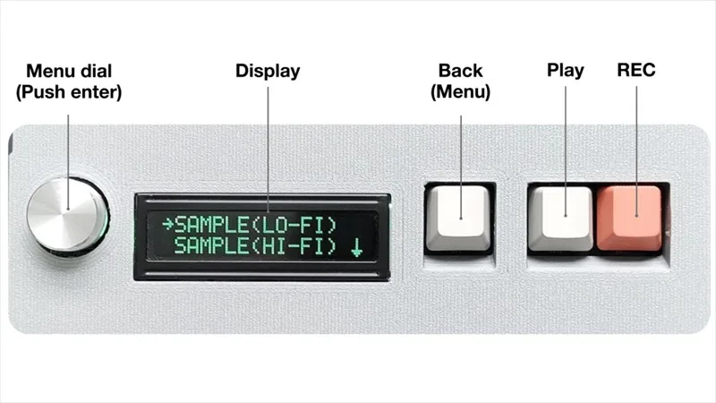 シンプルなハードウェアサンプラー SnapBeat のインターフェースの画像