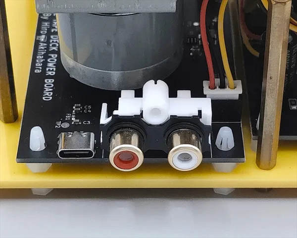 cassette player and tape recorder (yellow) line out